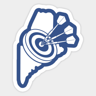 MAINE OUTLINE DART BOARD Sticker